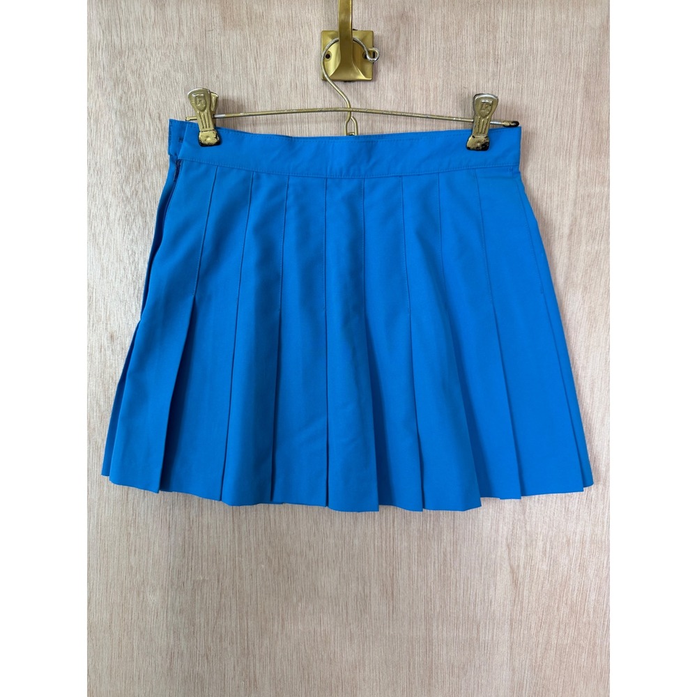 Tail Kids Blue Pleated Skirt Size 6 Made in USA Tennis School Uniform Mini